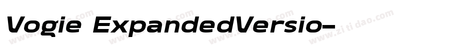 Vogie ExpandedVersio字体转换